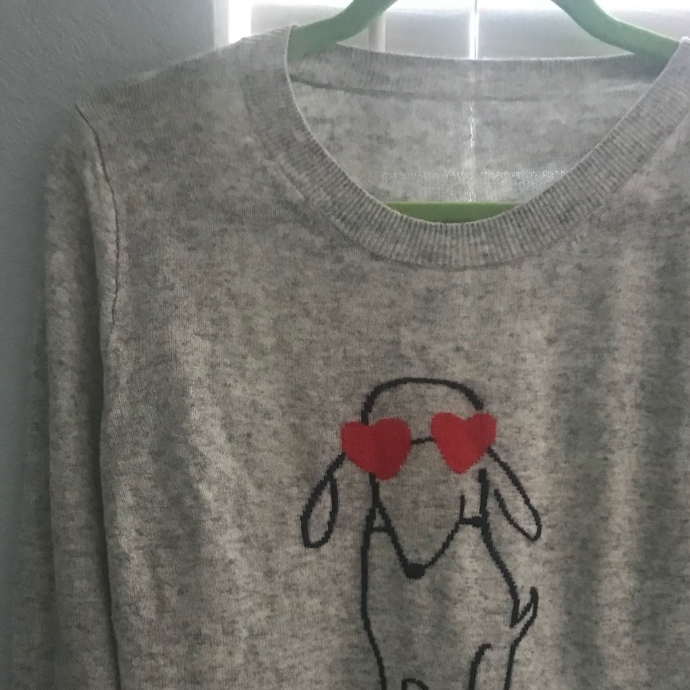 JCrew doggie love sweater